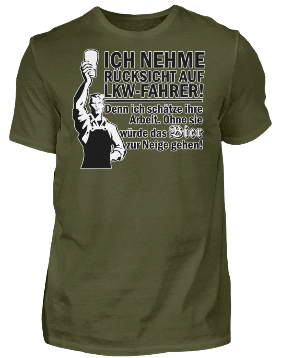 Ich nehme Rücksicht auf LKW Fahrer ...  - Herren Shirt
