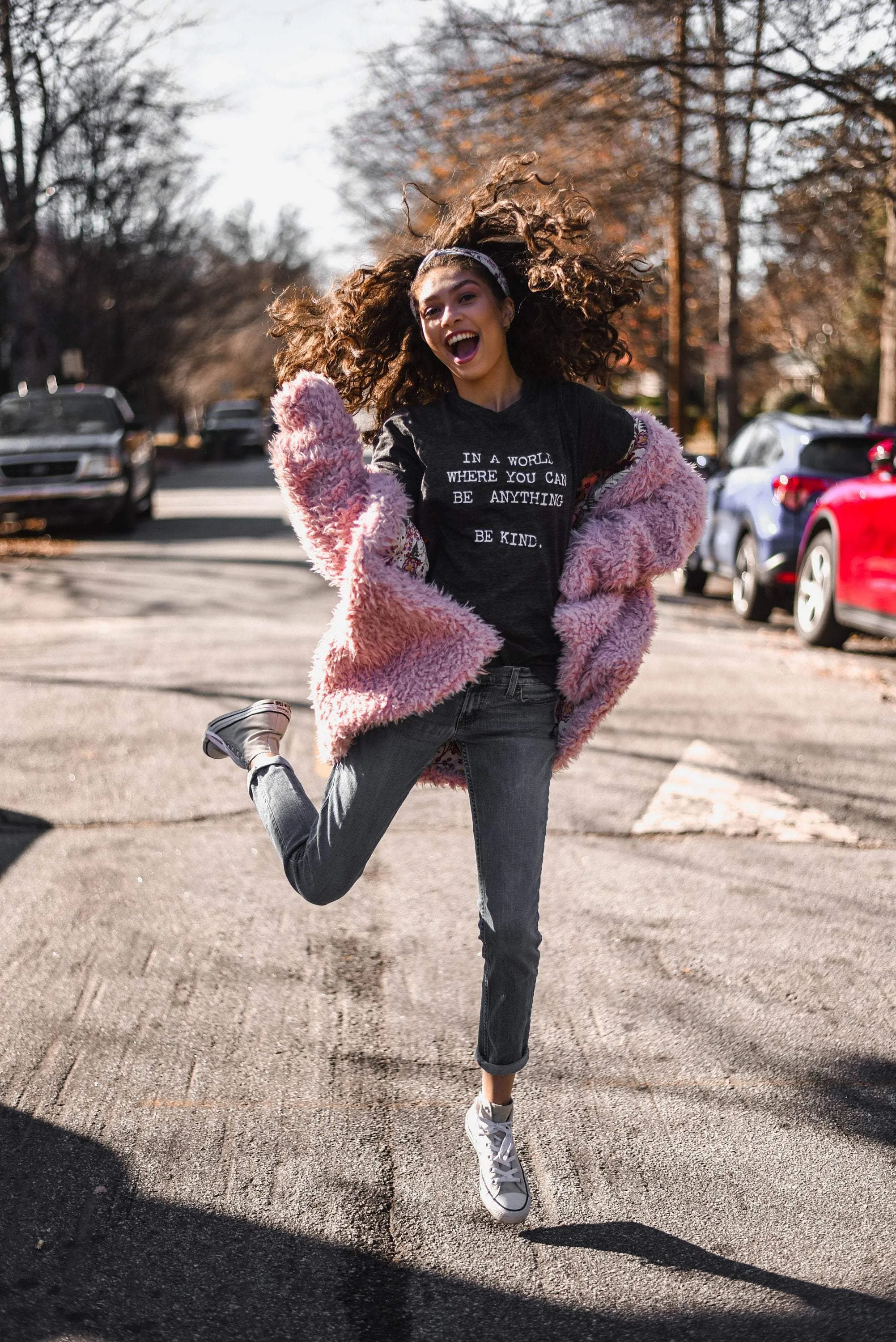 In a World Where You Can Be Anything, Be Kind - Boyfriend Tee