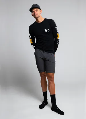 Inactivewear Crew Long Sleeve - Man Ride Black