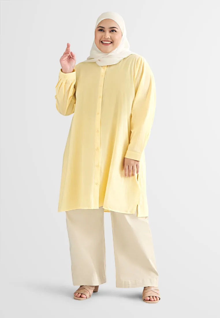 Jazz Soft Stretch Wide Leg Khaki Pants (904202)