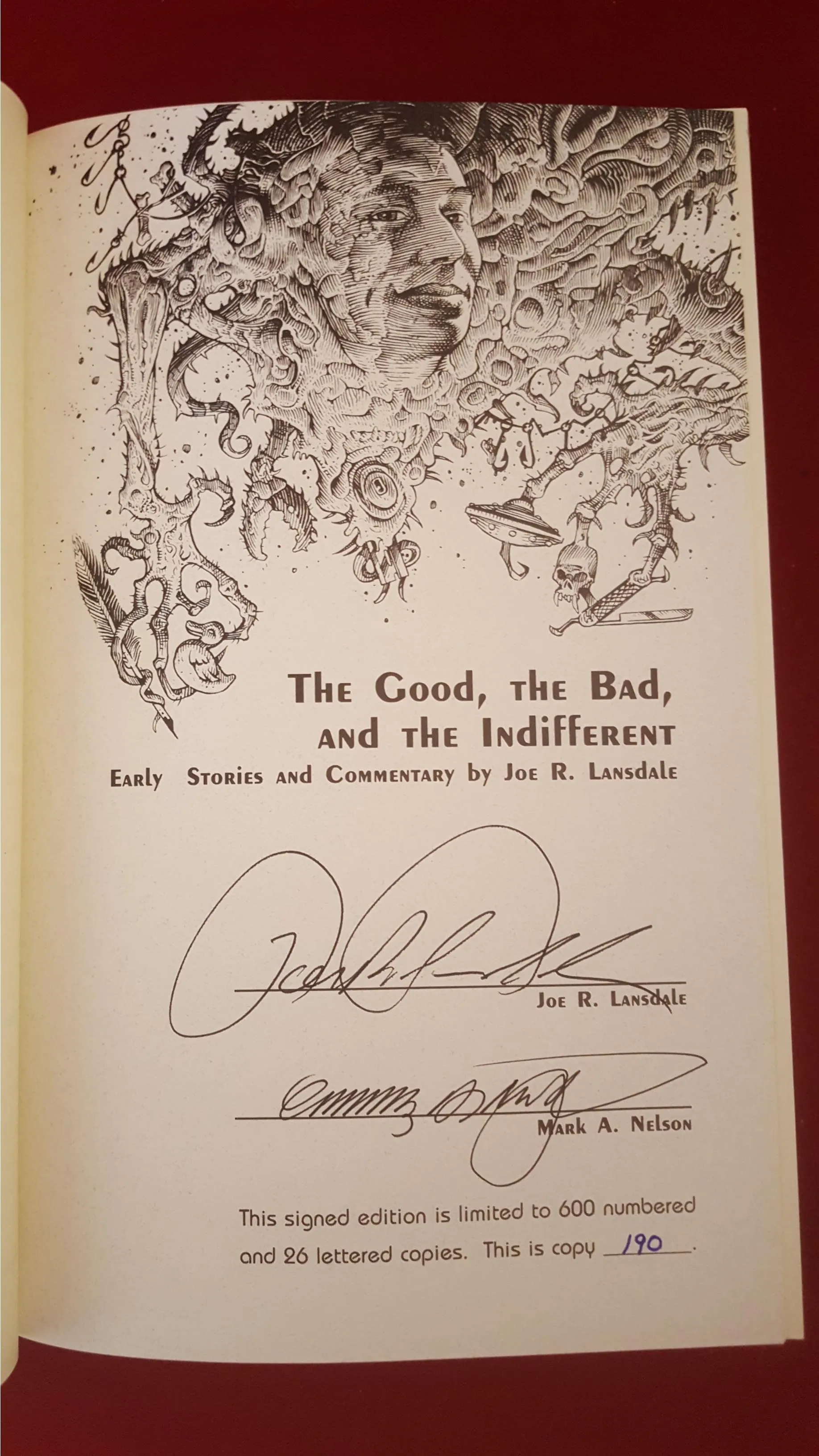 Joe R Lansdale - The Good, the Bad, and the Indifferent, Subterranean Press, 1997, 1st, Signed, Limited