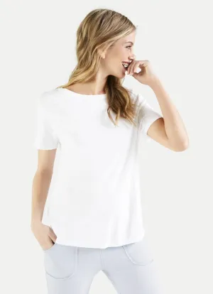 Juvia Crew Neck Tee Back Pleat J81011108
