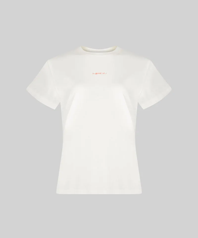 KANDINI Basic Logo T-Shirt - Cream