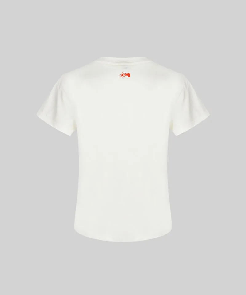 KANDINI Basic Logo T-Shirt - Cream