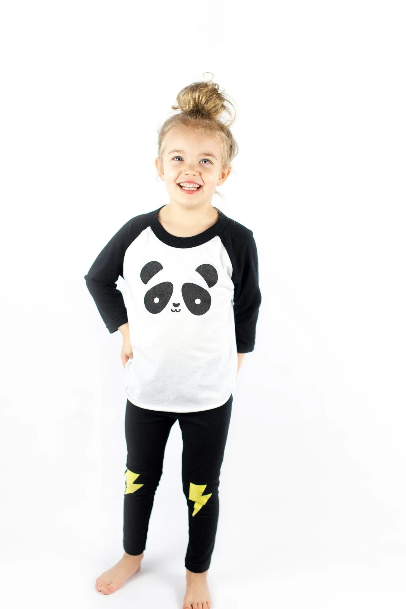 Kawaii Panda Baseball T-Shirt