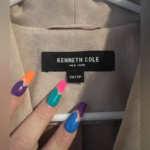 Kenneth Cole faux suede jacket light pink Size X-Small