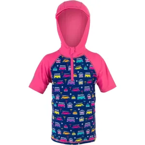 Kids Hooded Rash Vest VW Pink/Blue Age 2