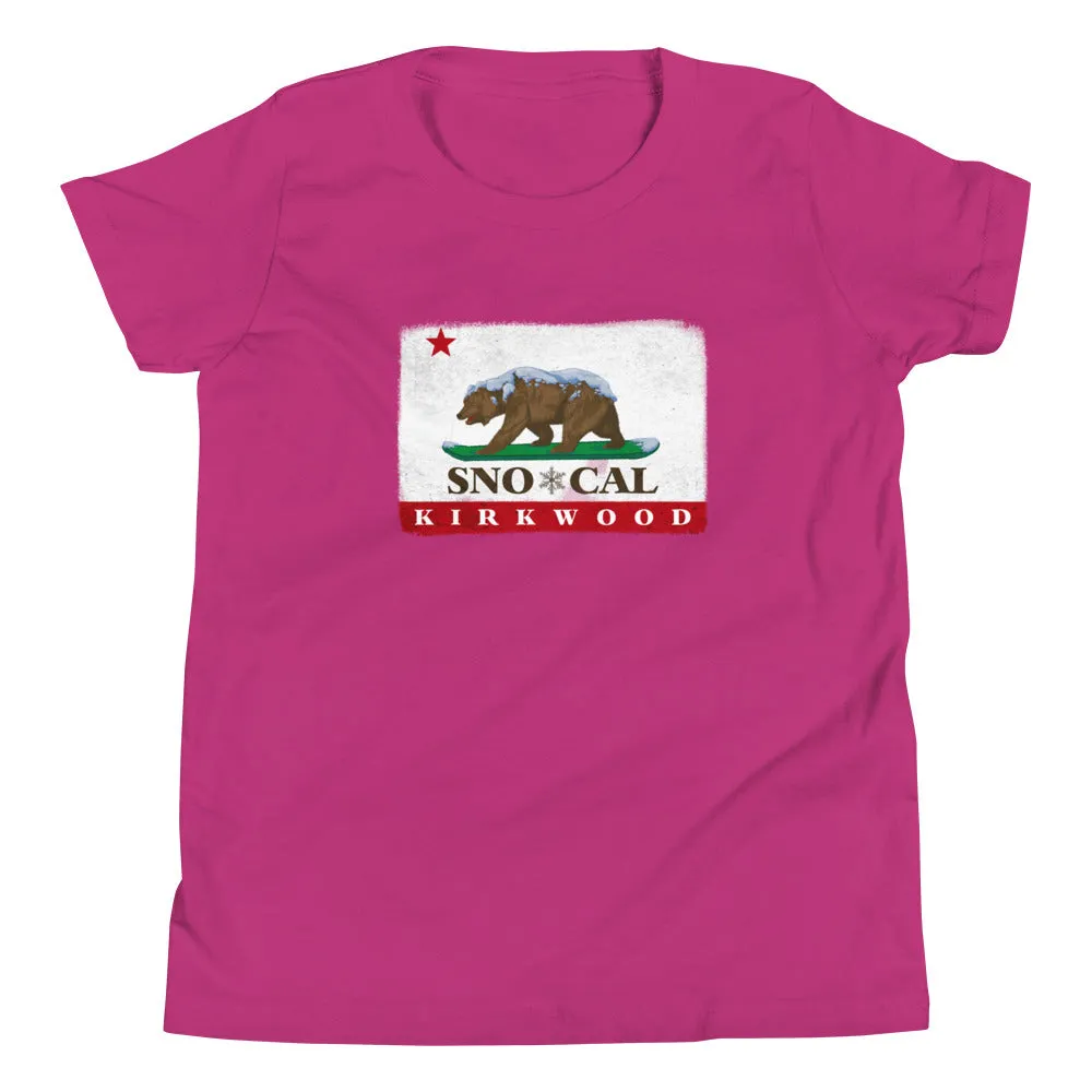Kirkwood CA Flag Kids Shirt
