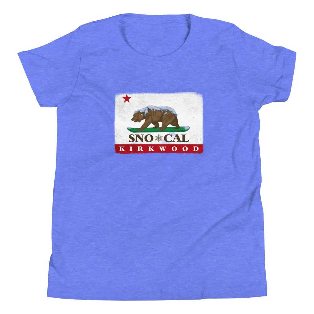 Kirkwood CA Flag Kids Shirt