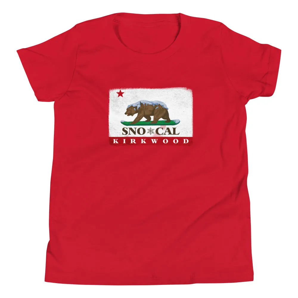 Kirkwood CA Flag Kids Shirt