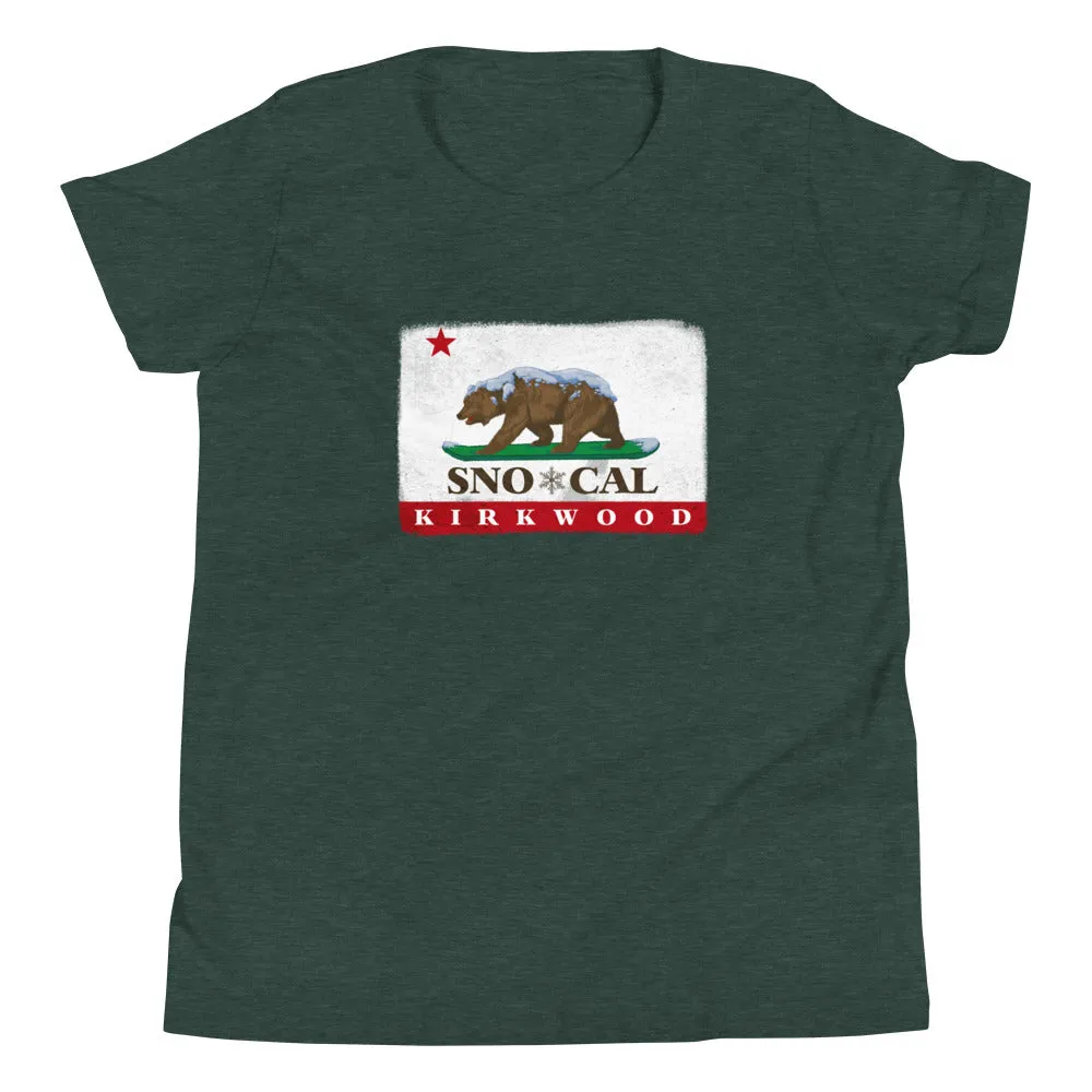 Kirkwood CA Flag Kids Shirt