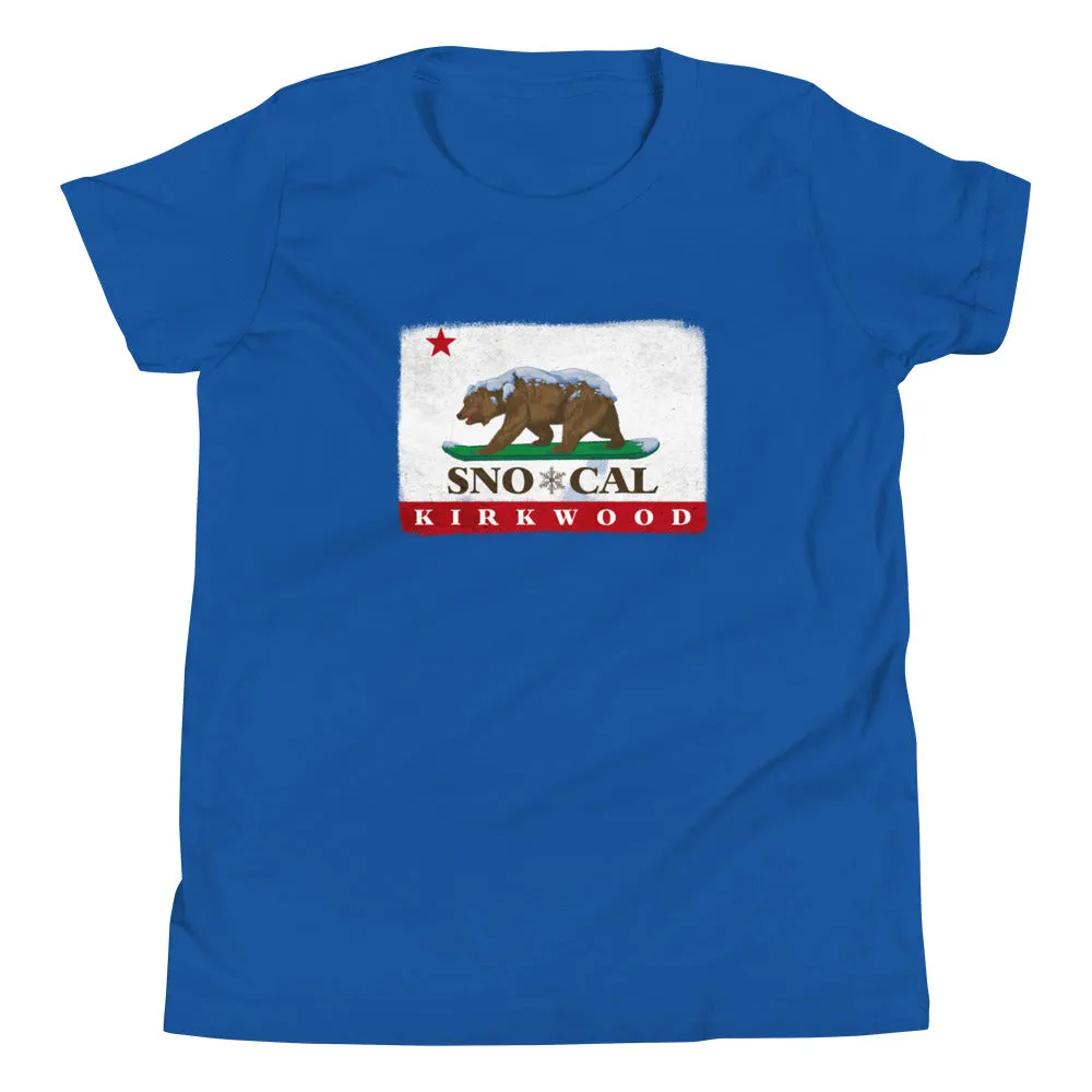 Kirkwood CA Flag Kids Shirt