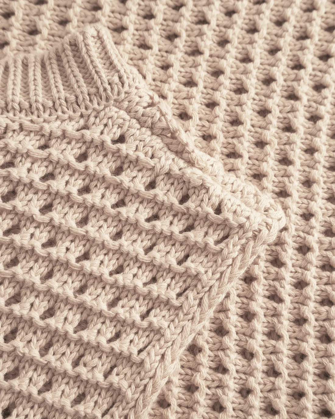 Knit Vest Natural Beige