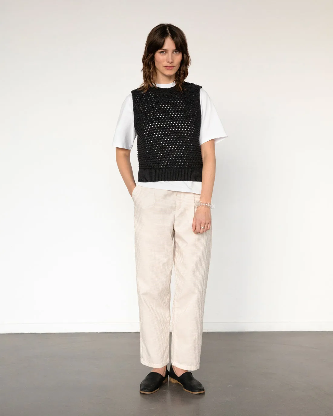 Knit Vest True Black