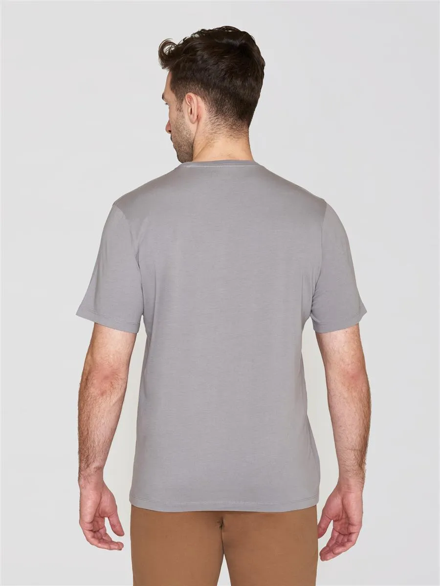 KNOWLEDGE COTTON APPAREL Agnar Basic T-Shirt sharkskin