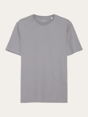 KNOWLEDGE COTTON APPAREL Agnar Basic T-Shirt sharkskin