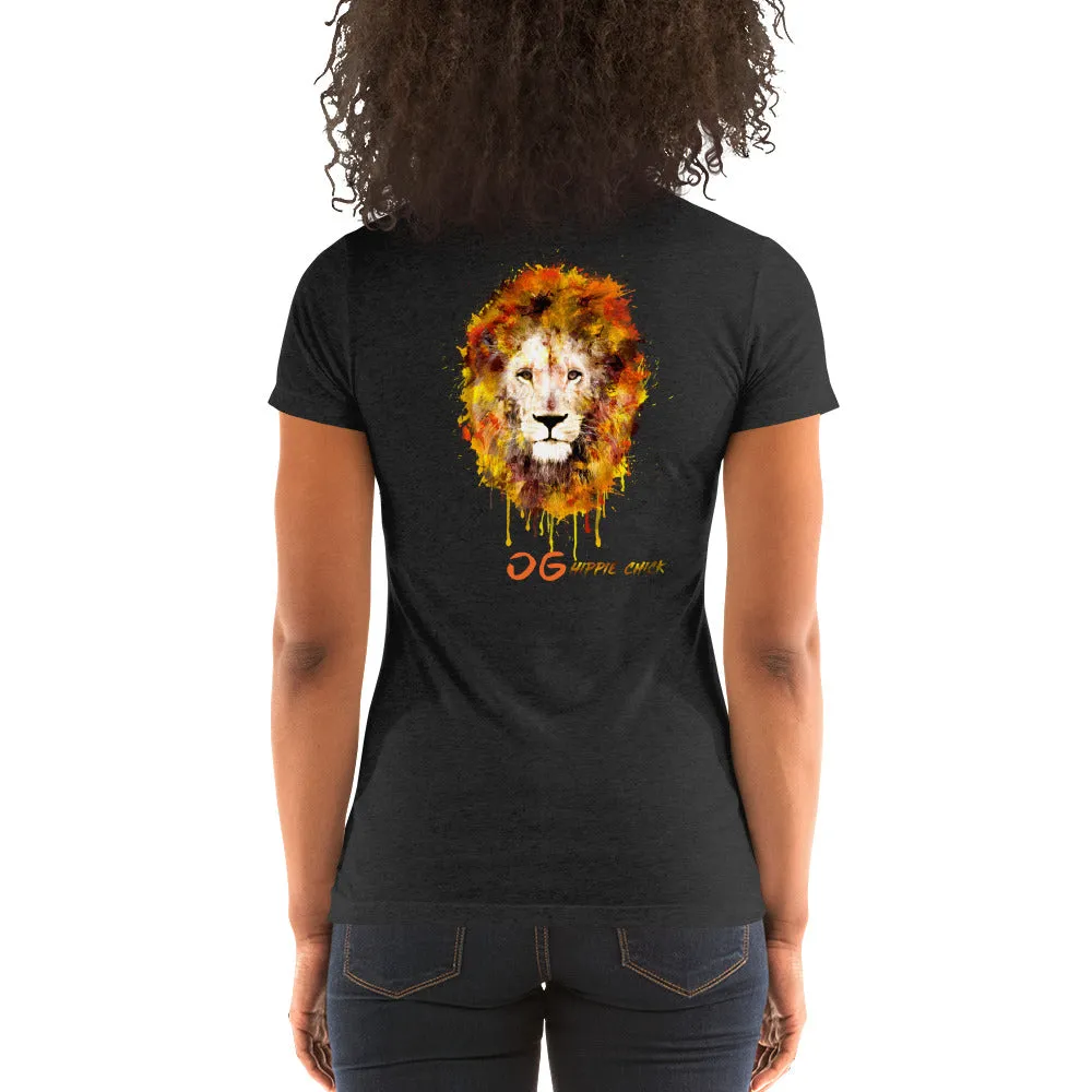 Ladies' Short Sleeve - Cool Cat (Burgundy)