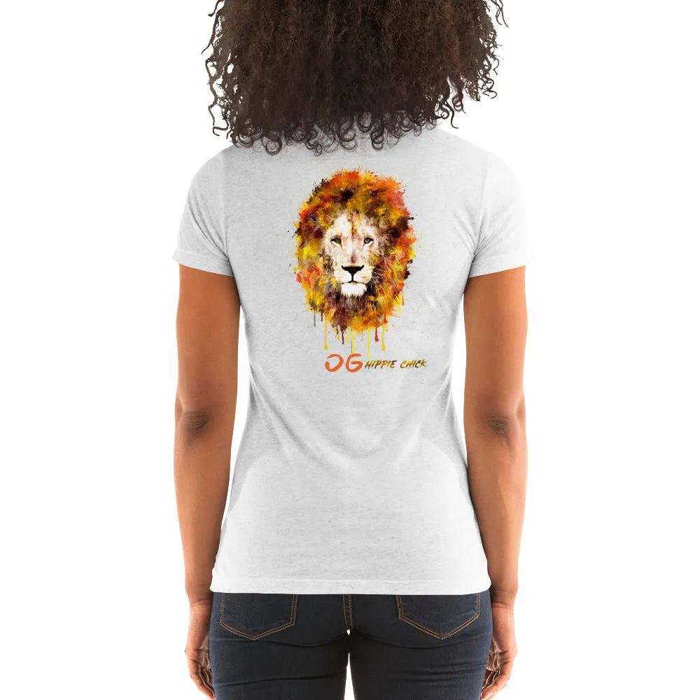 Ladies' Short Sleeve - Cool Cat (Burgundy)