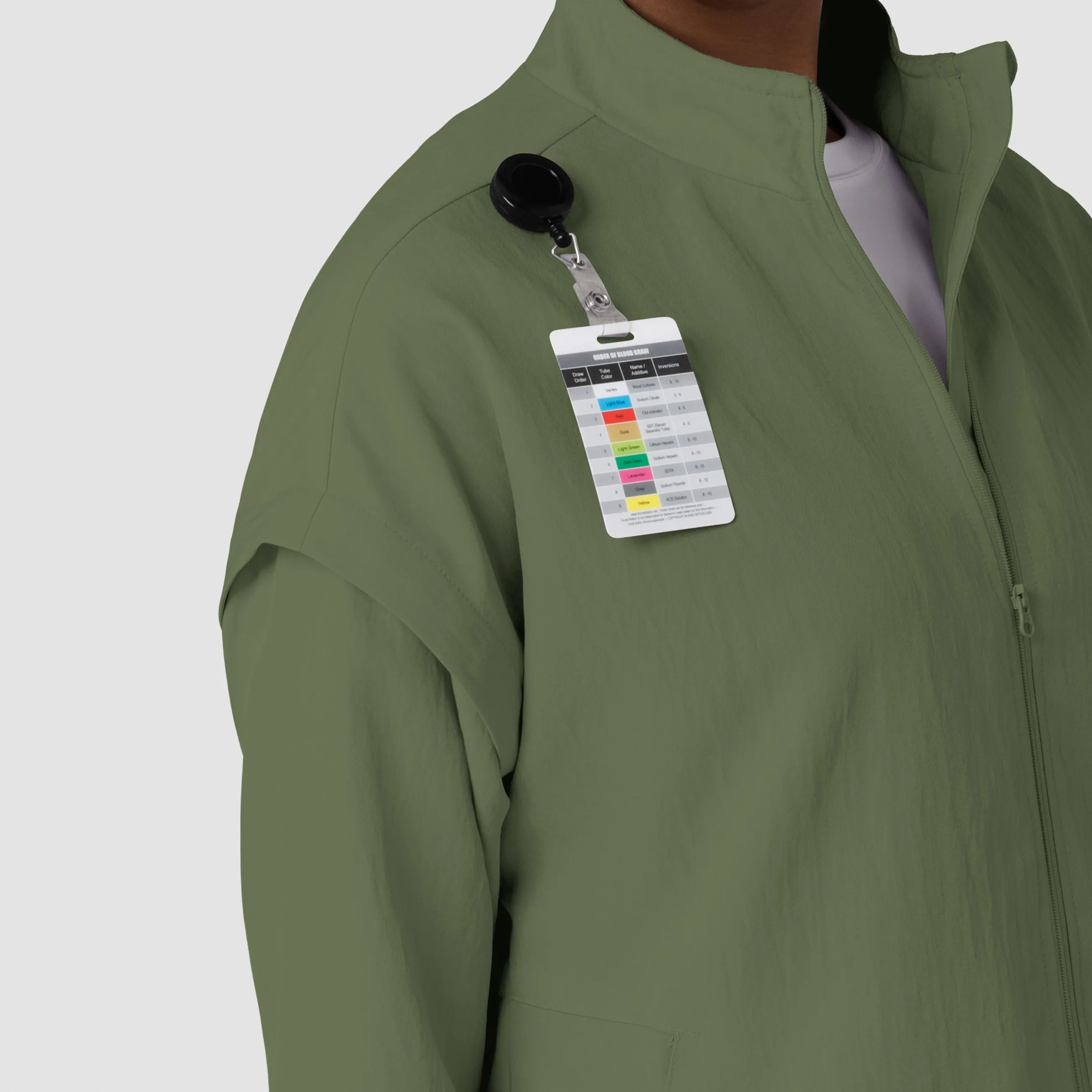 Layers 8014 BreezeBreaker Scrub Jacket Olive