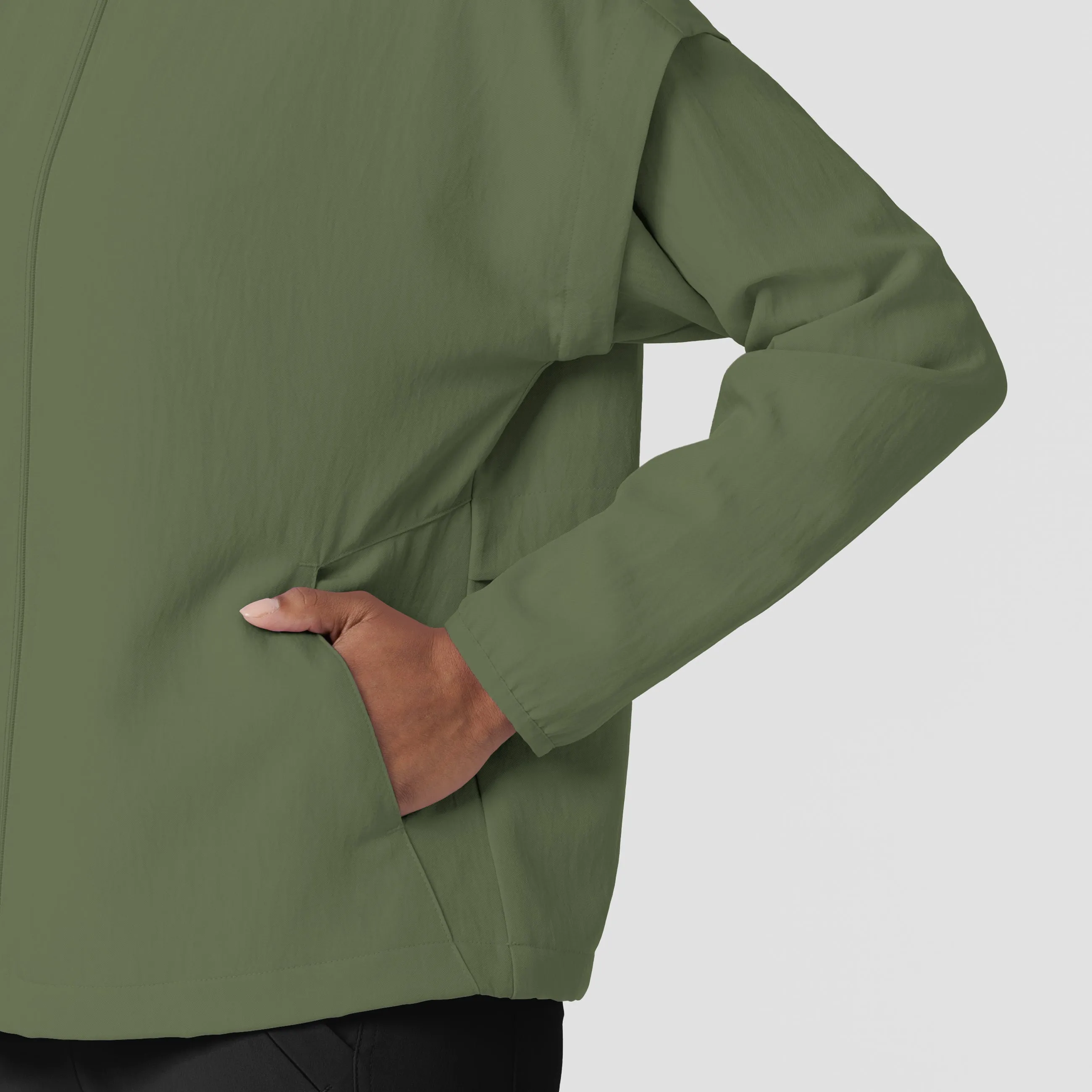 Layers 8014 BreezeBreaker Scrub Jacket Olive