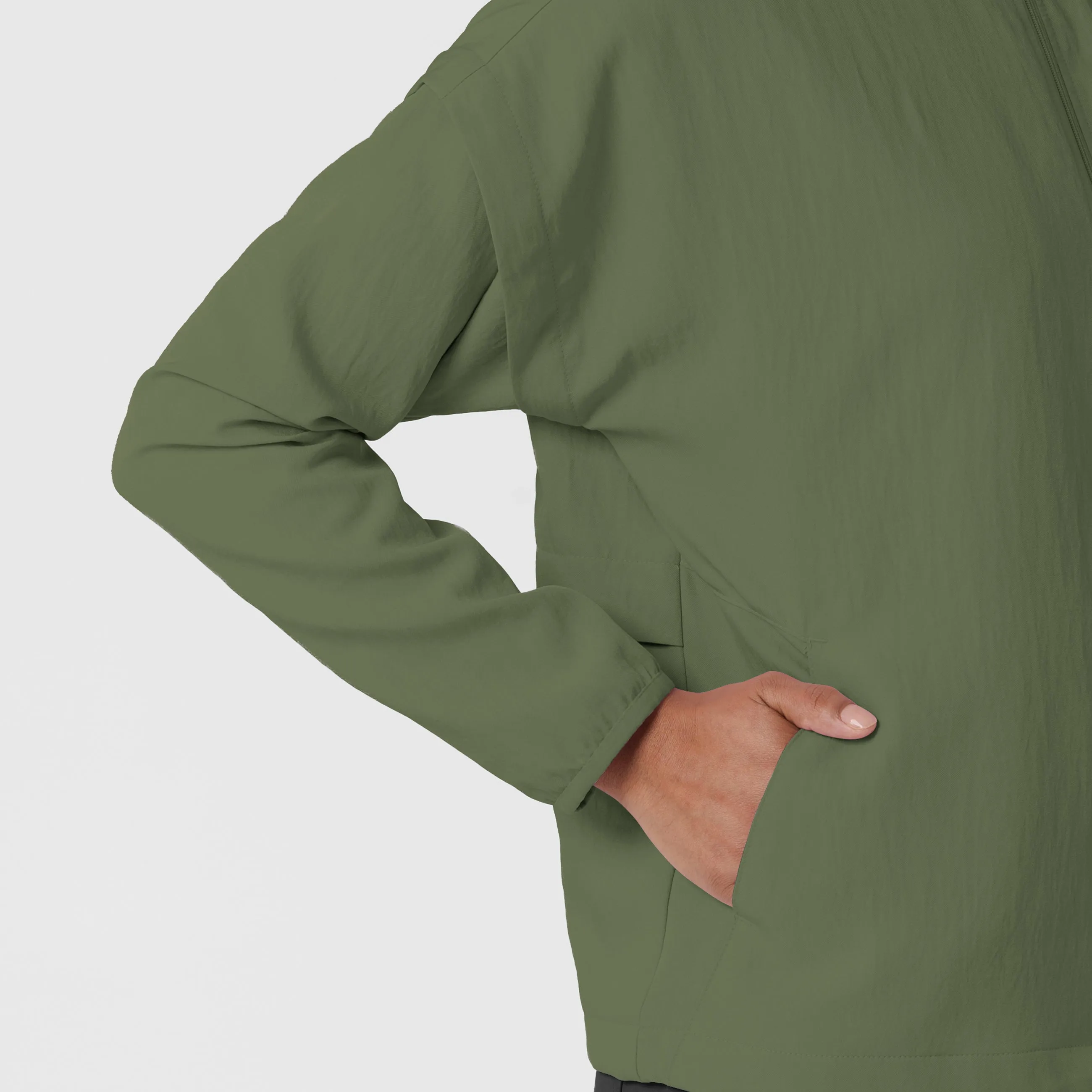 Layers 8014 BreezeBreaker Scrub Jacket Olive