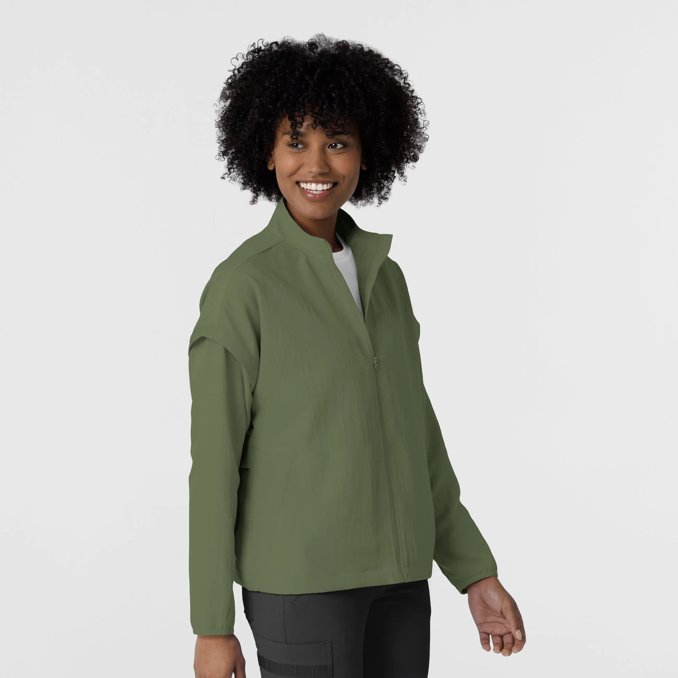 Layers 8014 BreezeBreaker Scrub Jacket Olive