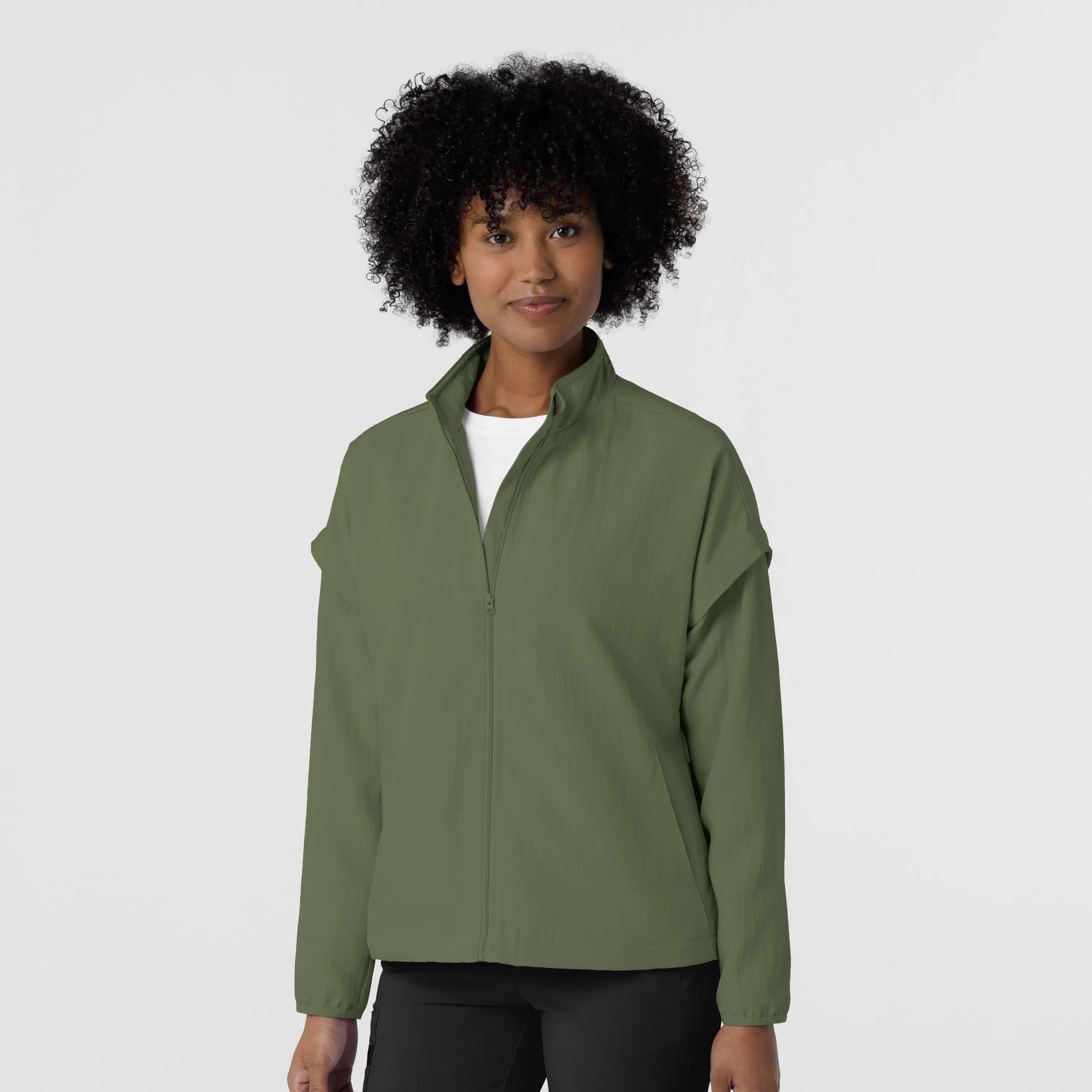 Layers 8014 BreezeBreaker Scrub Jacket Olive