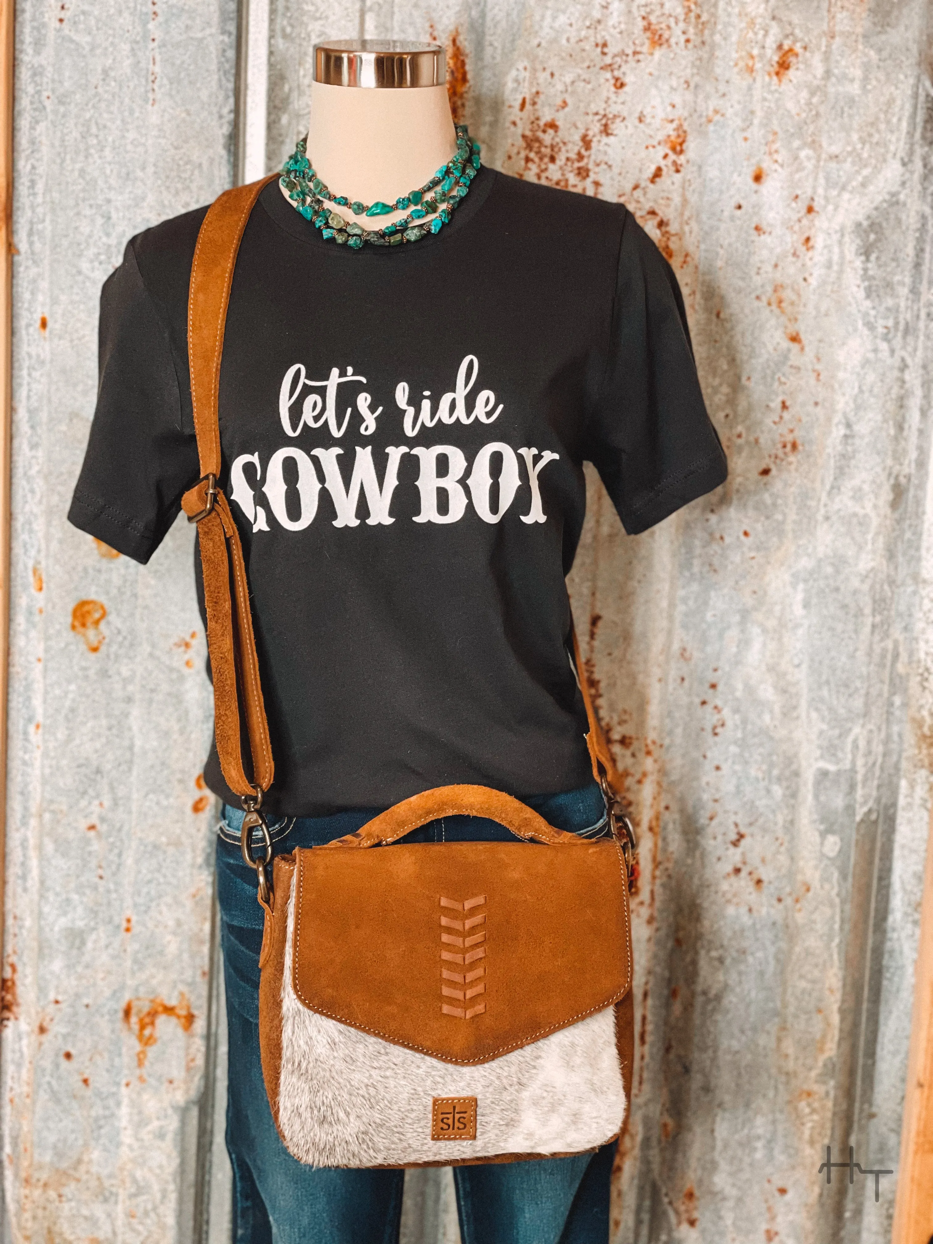 Let's Ride Cowboy Tee