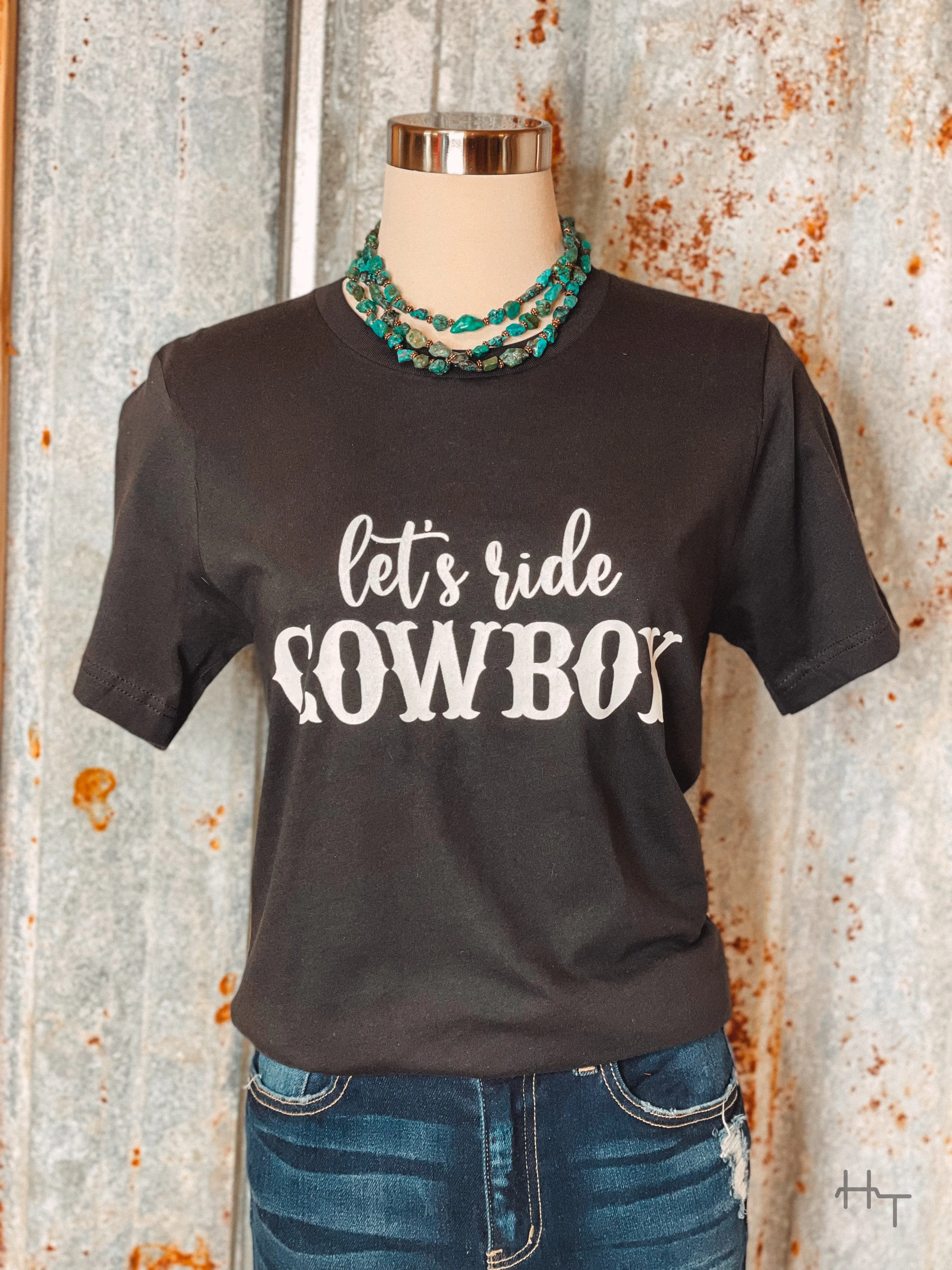 Let's Ride Cowboy Tee