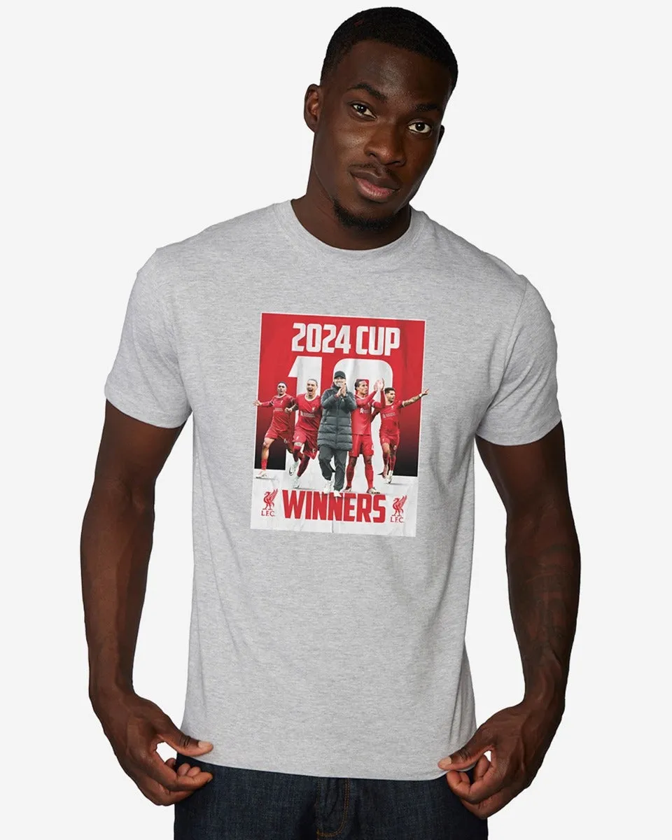 LFC Adults Carabao Cup 24 Winners Tee - Grey