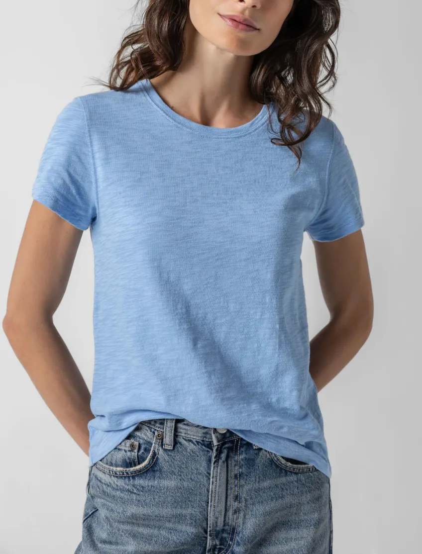 LILLA P S/S BACK SEAM CREW TEE