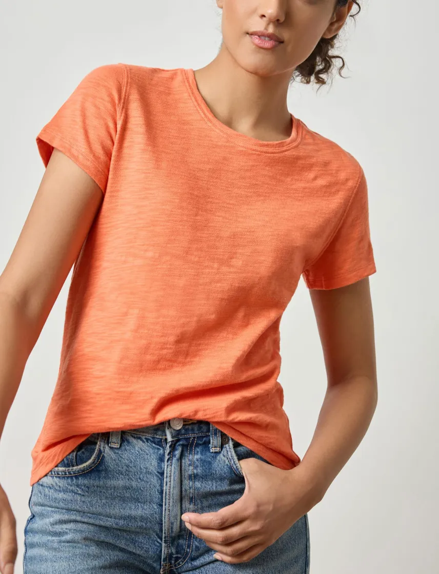 LILLA P S/S BACK SEAM CREW TEE