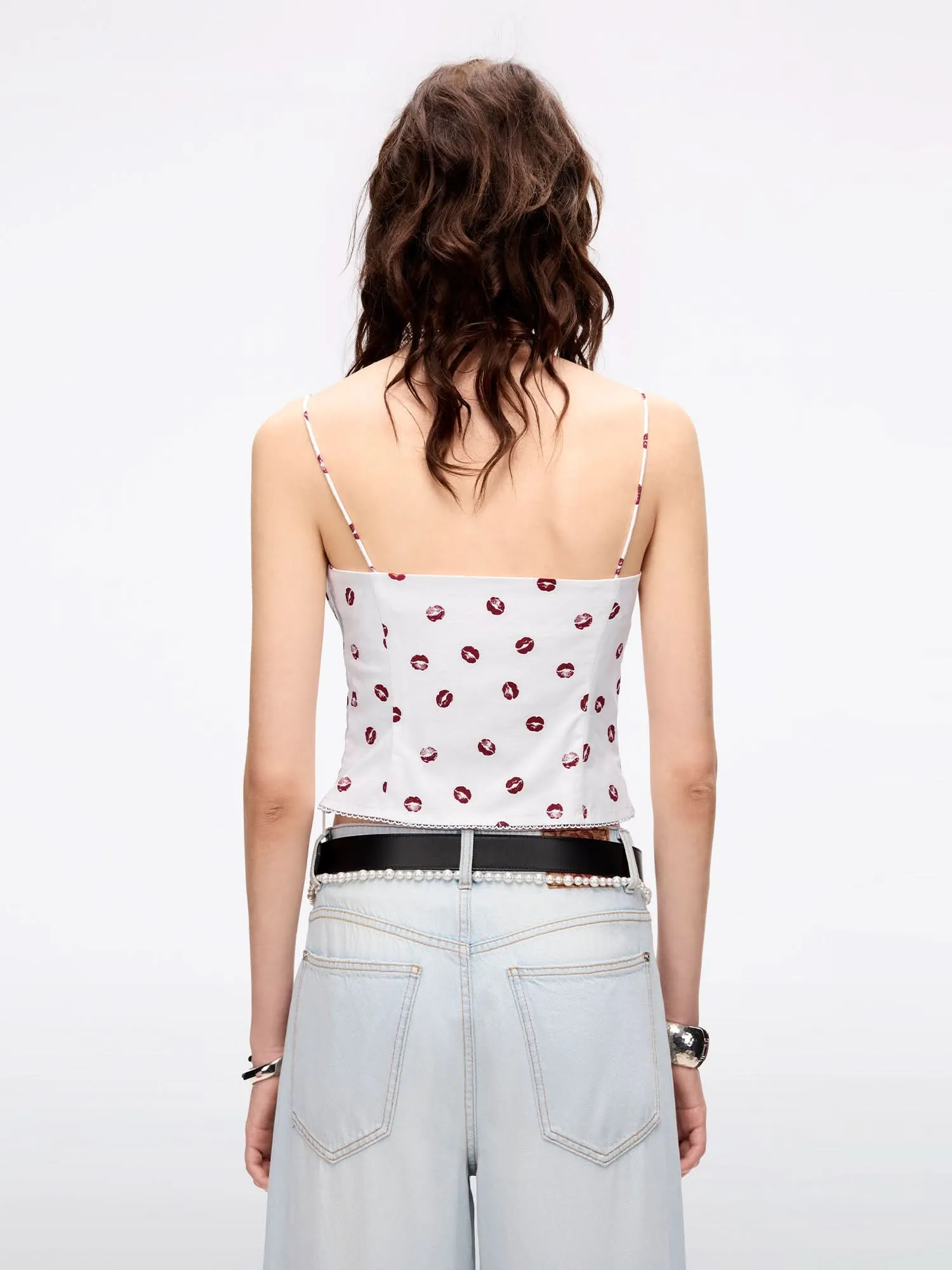 Lip Print Cami Top