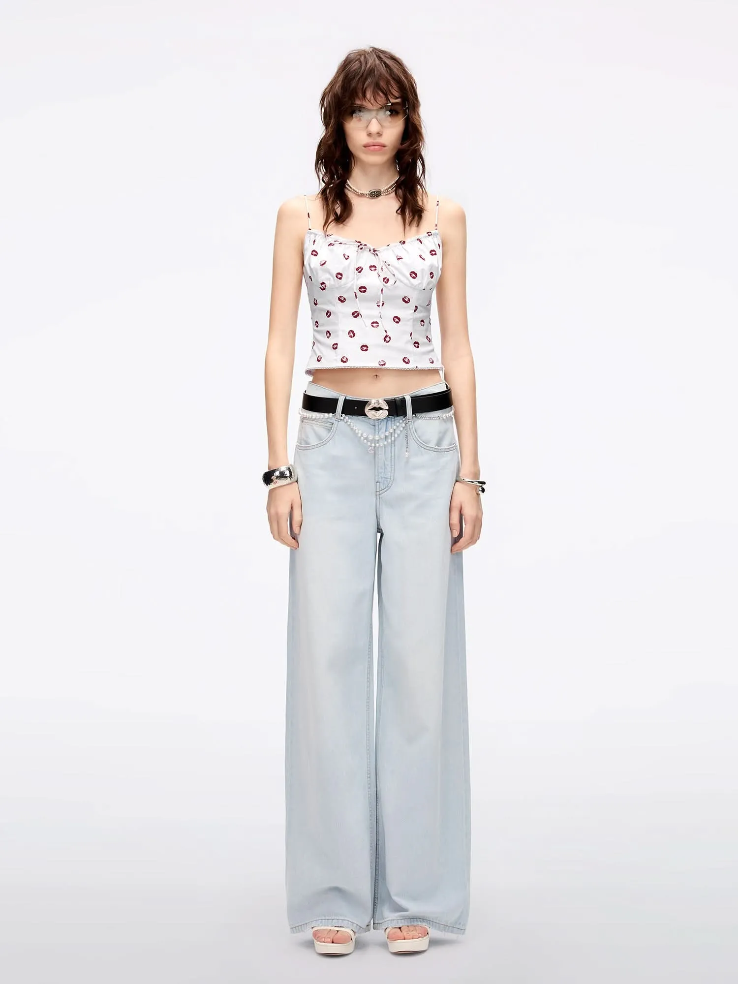 Lip Print Cami Top