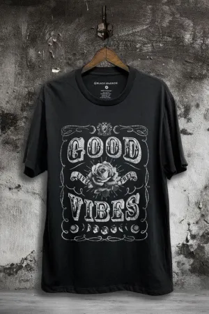 LIVE FREE ROSES GRAPHIC TEE