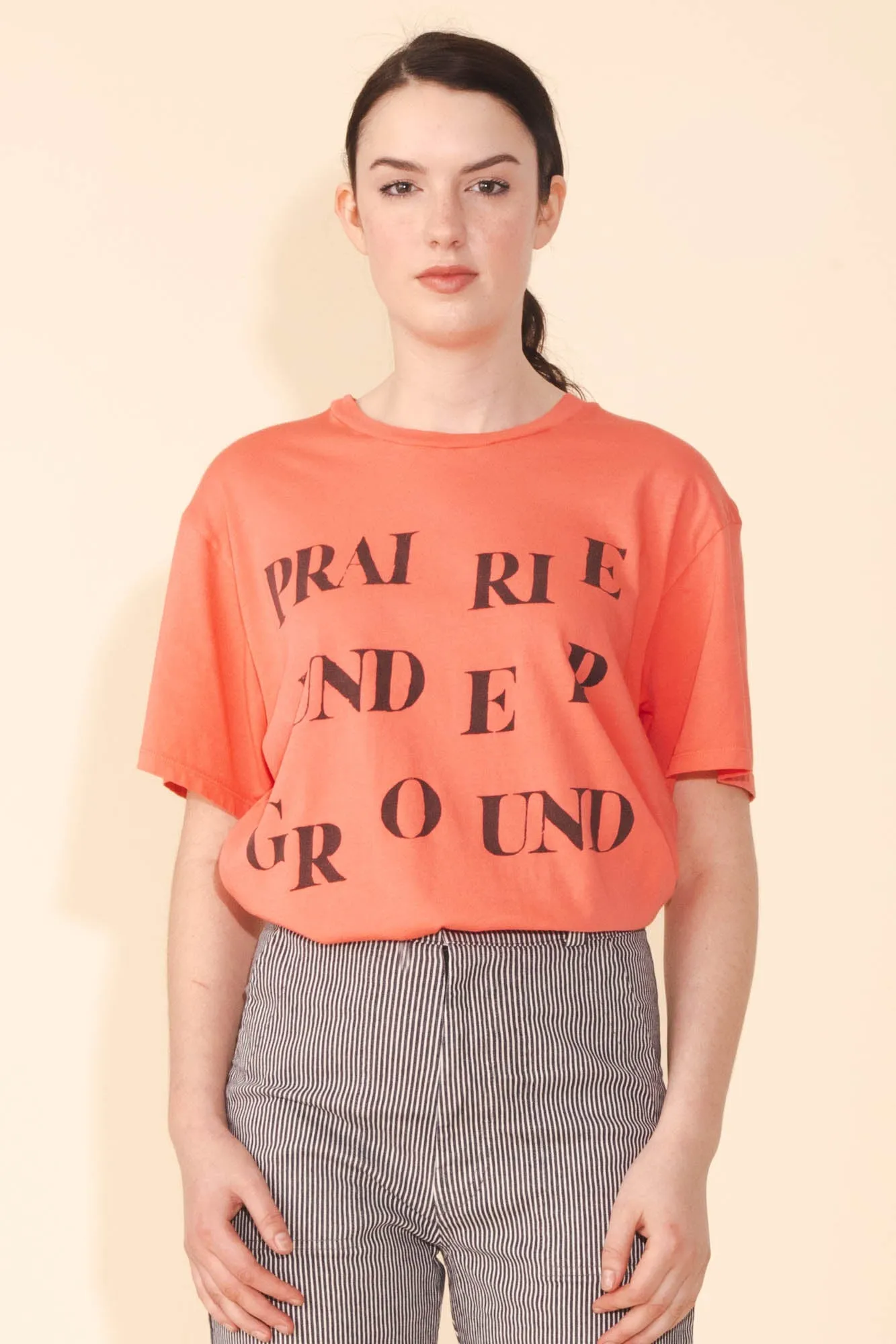 Logo Tee in Persimmon