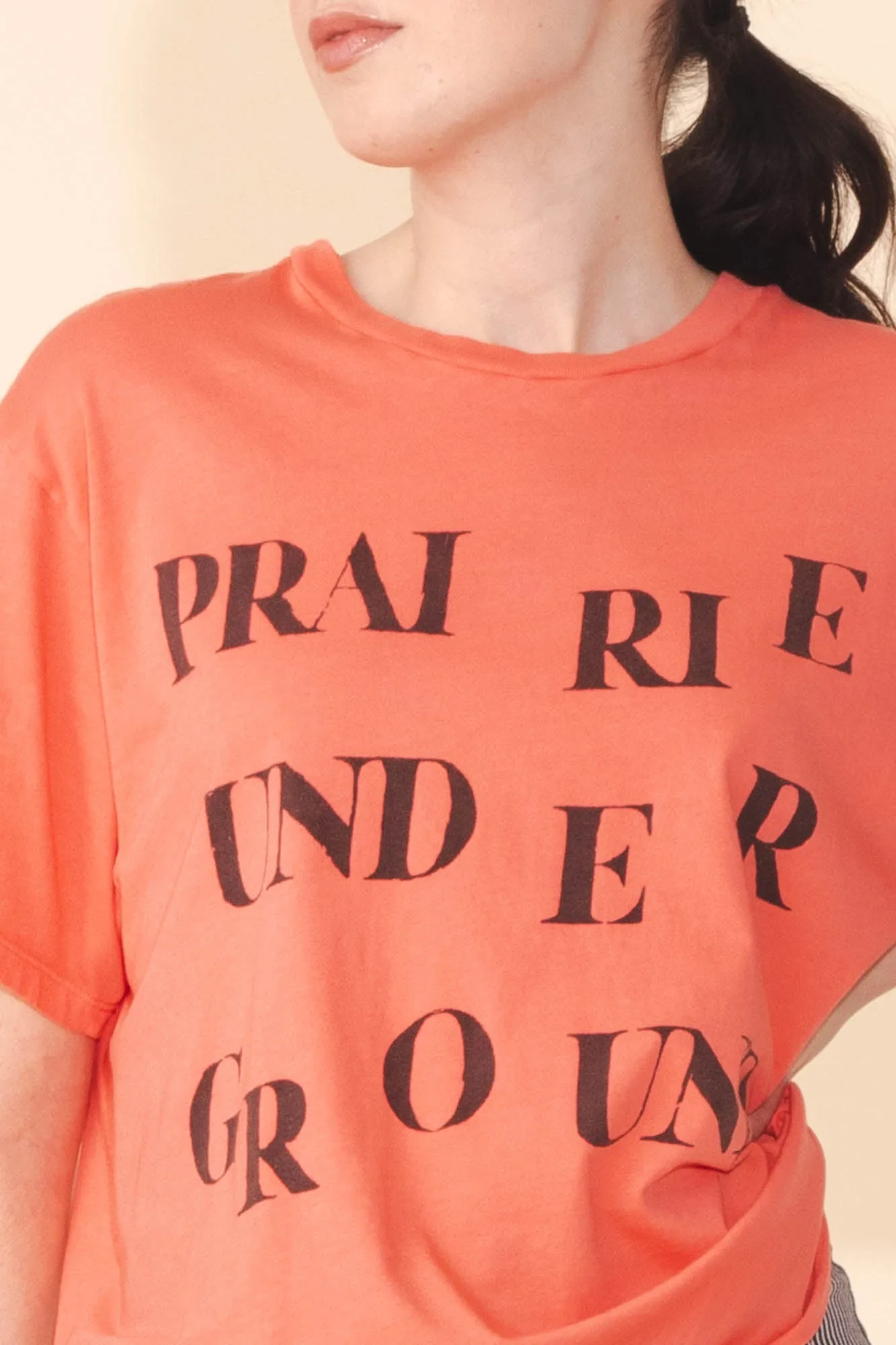 Logo Tee in Persimmon