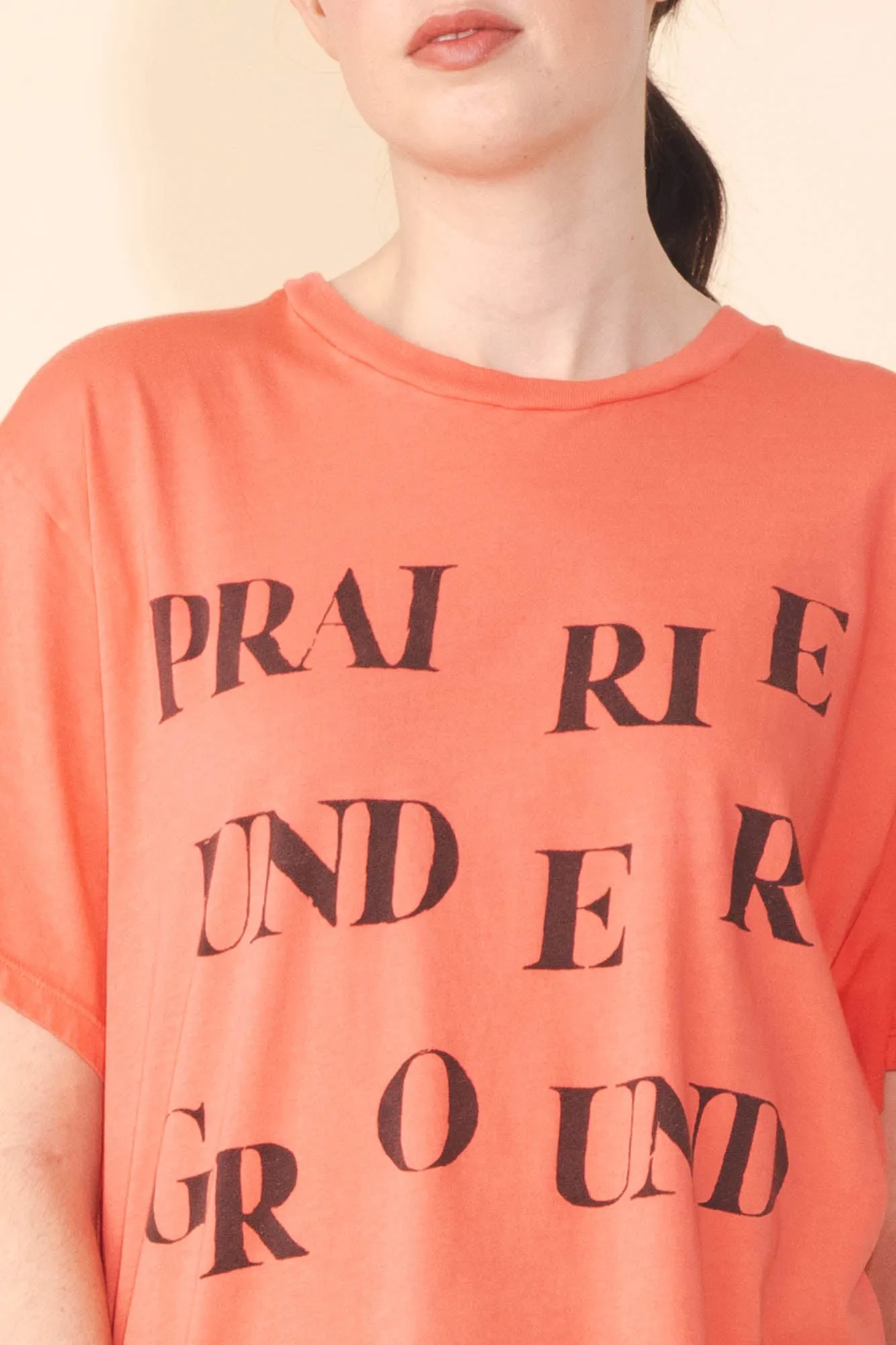 Logo Tee in Persimmon