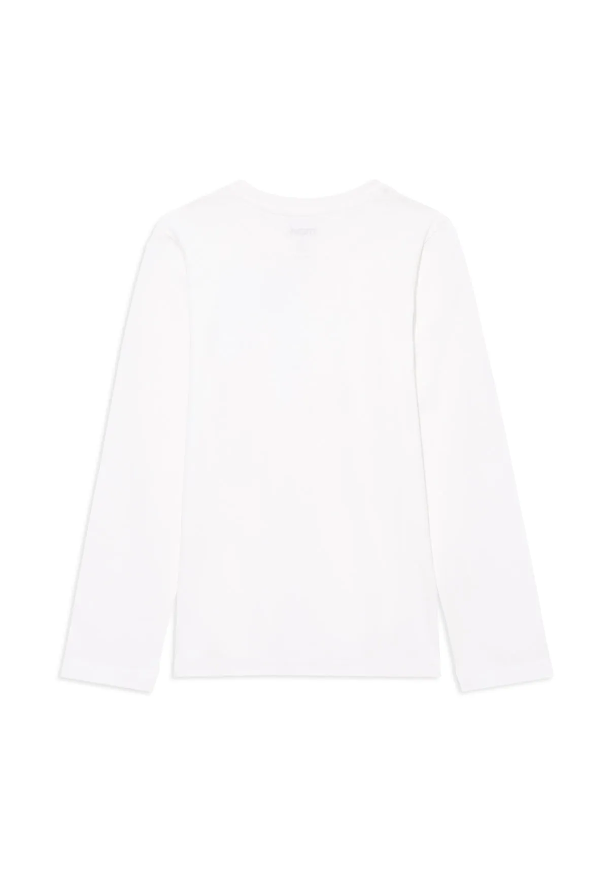 Lond Sleeve White Basic T-Shirt
