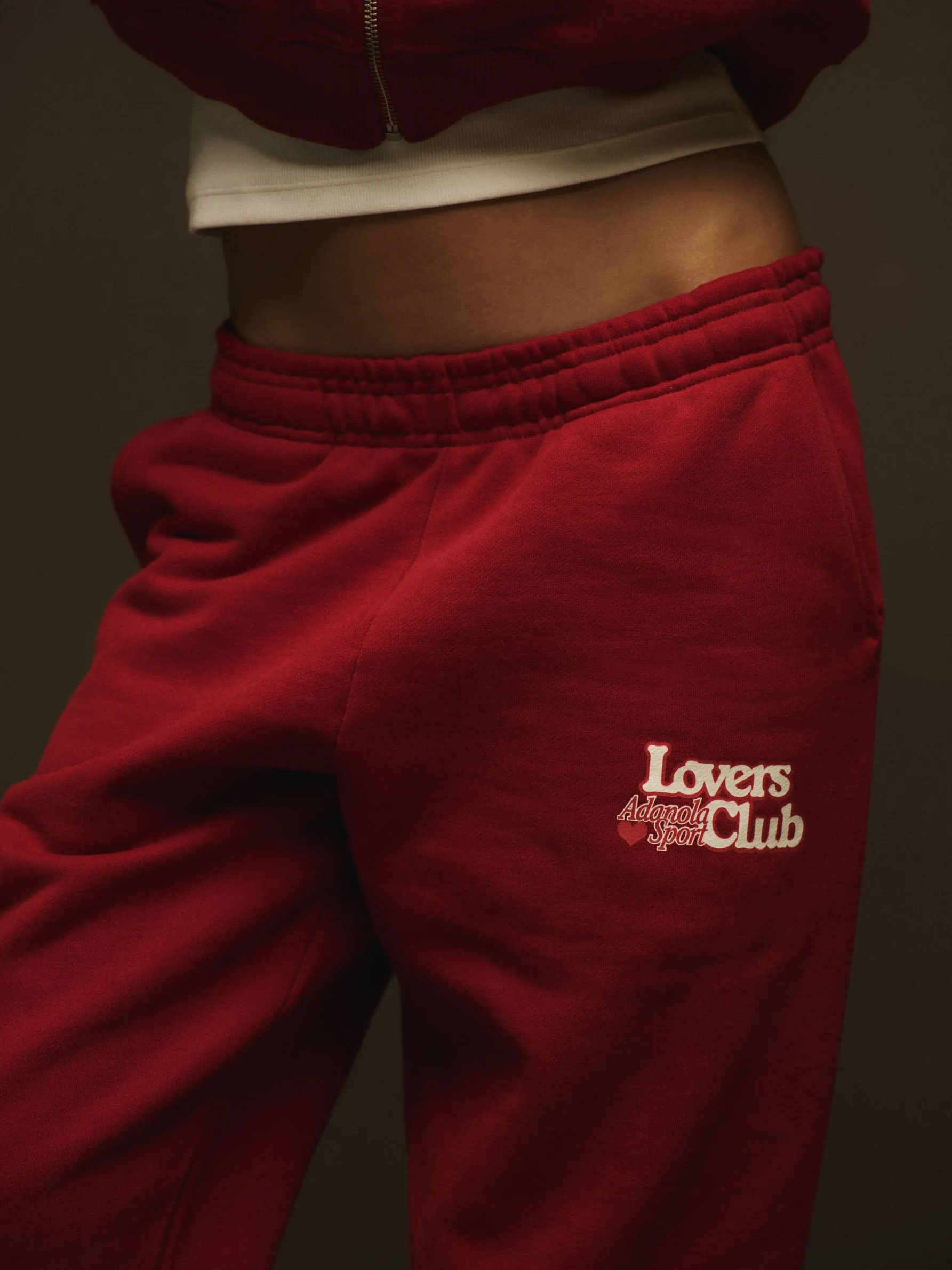 Lovers Club Sweatpants - Cherry Red