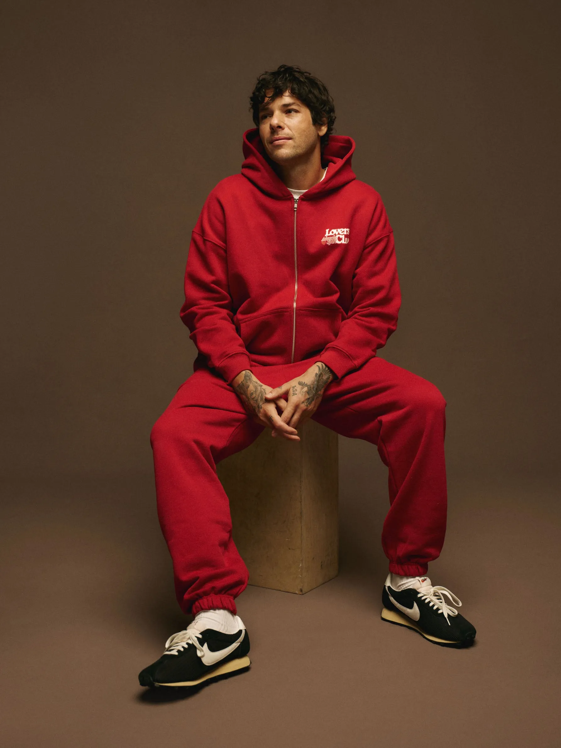 Lovers Club Sweatpants - Cherry Red