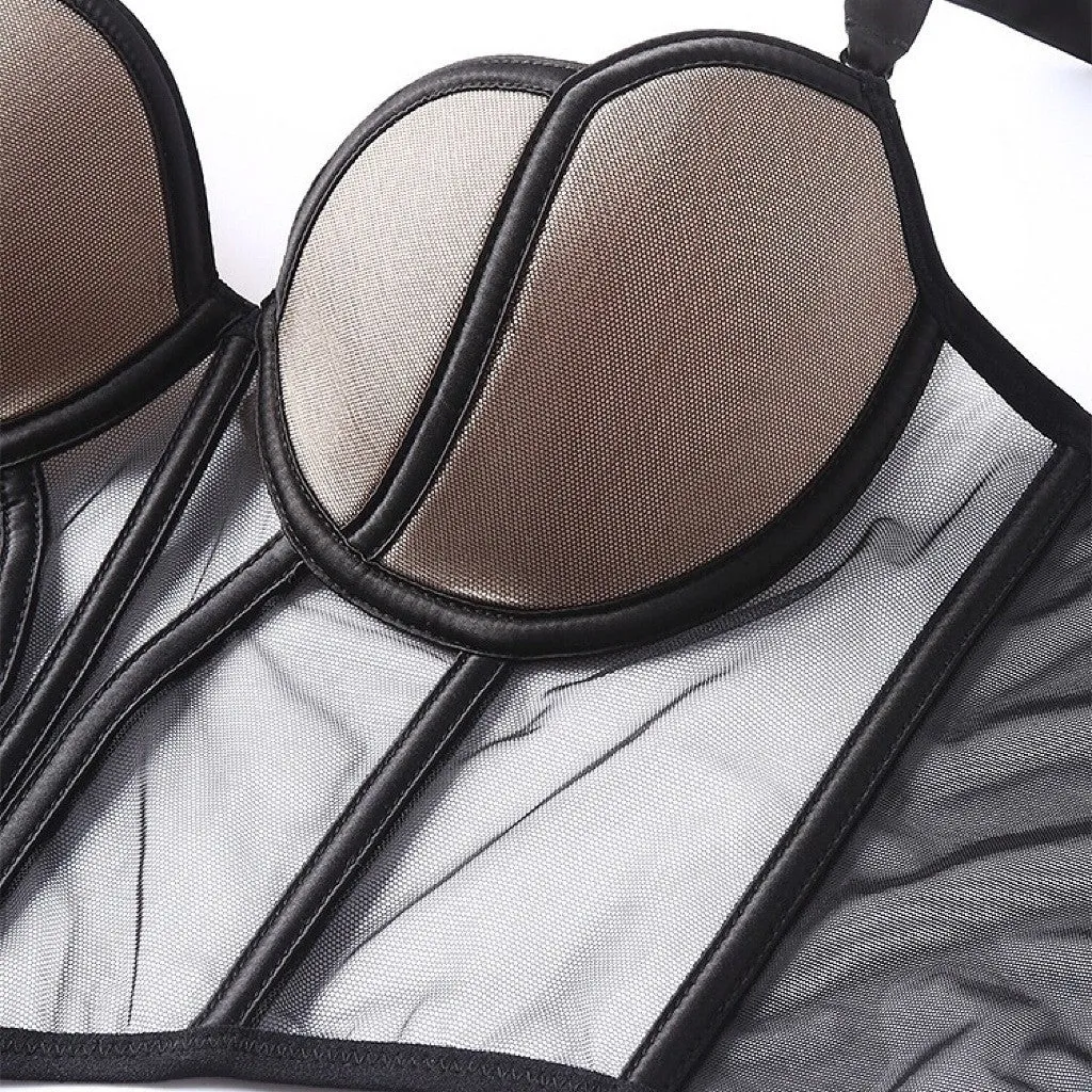Luxurious and Noble Mesh Vest-style Bra