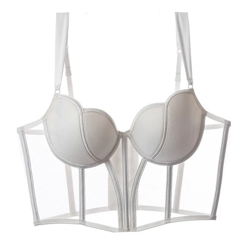 Luxurious and Noble Mesh Vest-style Bra