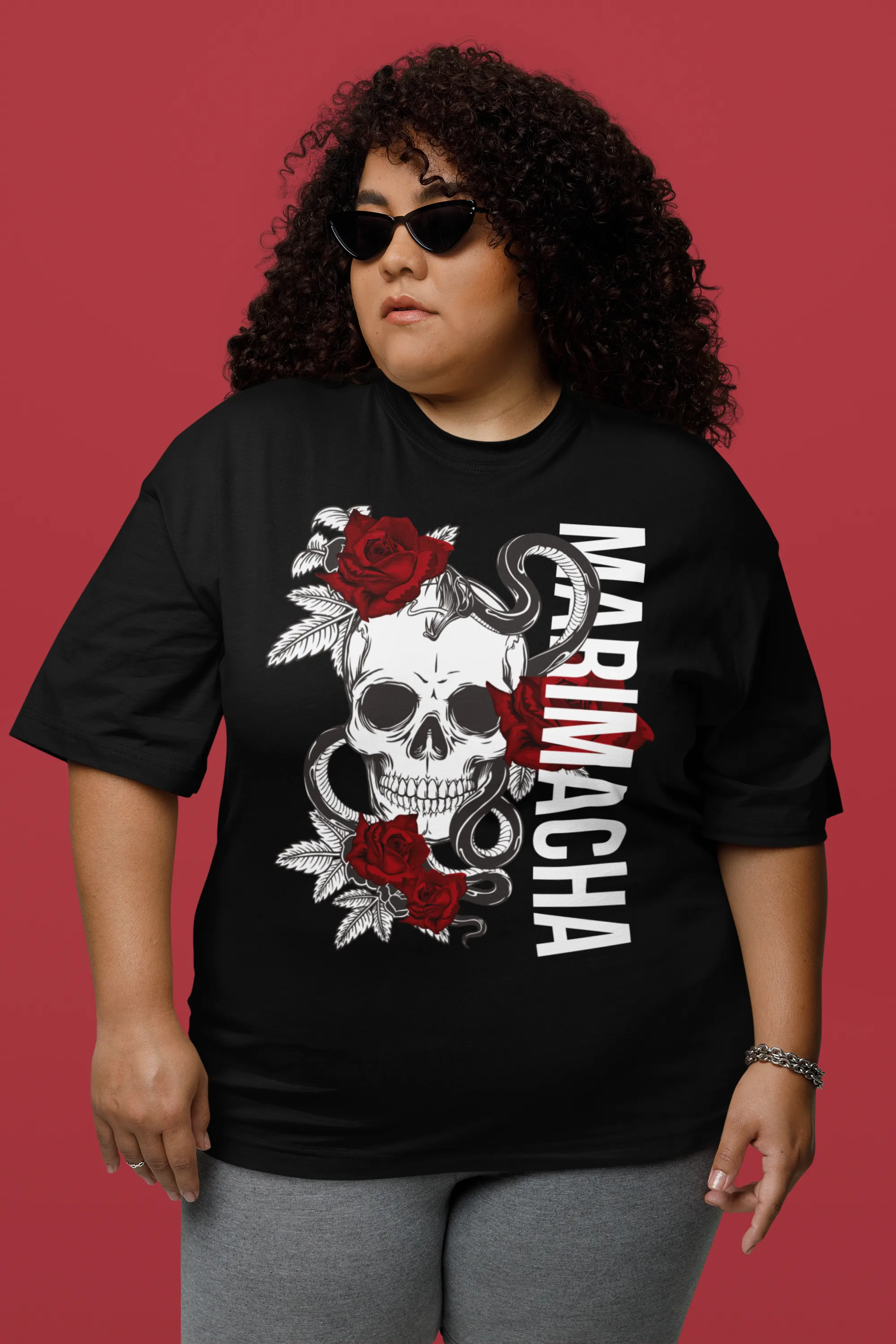Marimacha Reclaimed for Lesbiana Pride and Chicane Graphic Oversize Deep Drop Shoulder Tee - 190 GSM