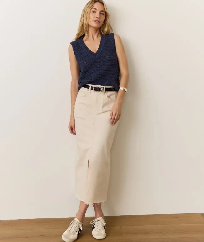 Marine Layer Montecito Sweater Vest in Navy
