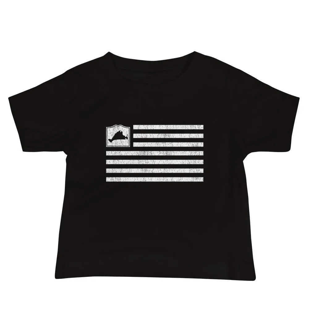Martha's Vineyard Flag Baby Short Sleeve T Shirt