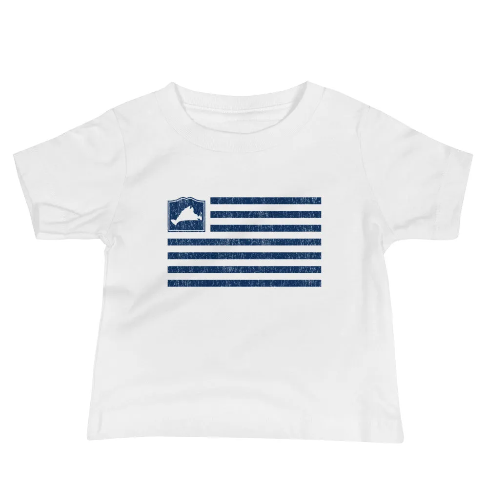 Martha's Vineyard Flag Baby Short Sleeve T Shirt