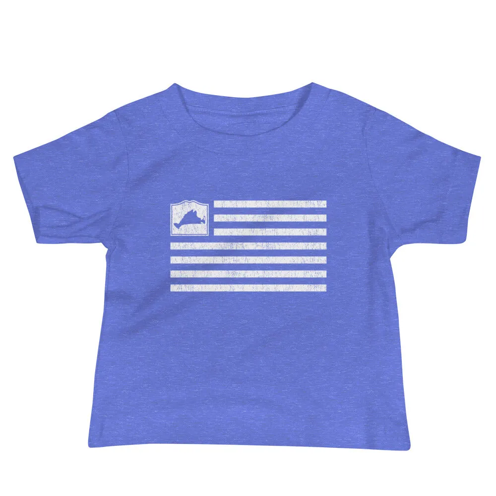 Martha's Vineyard Flag Baby Short Sleeve T Shirt