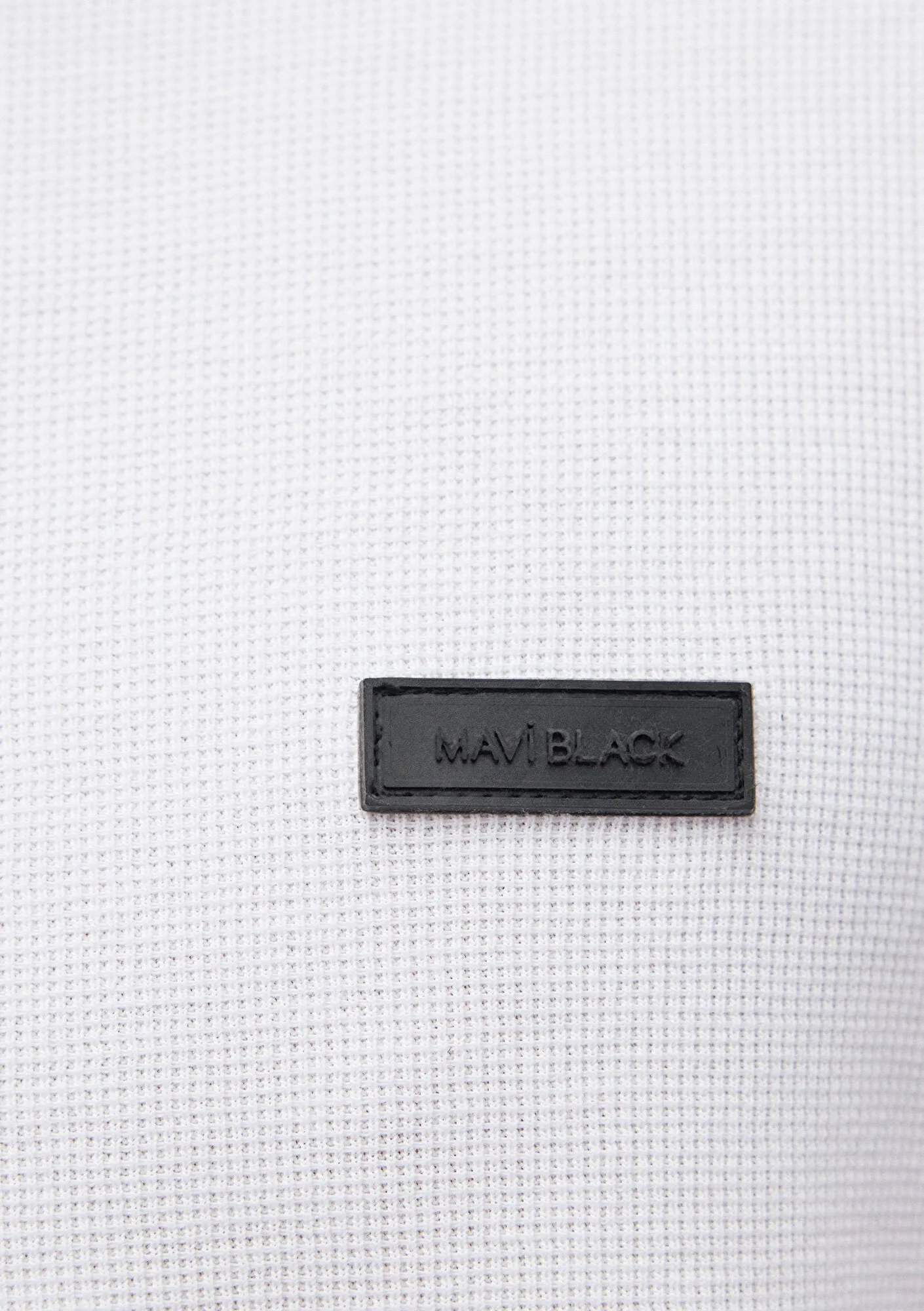 Mavi Black Textured Basic T-Shirt