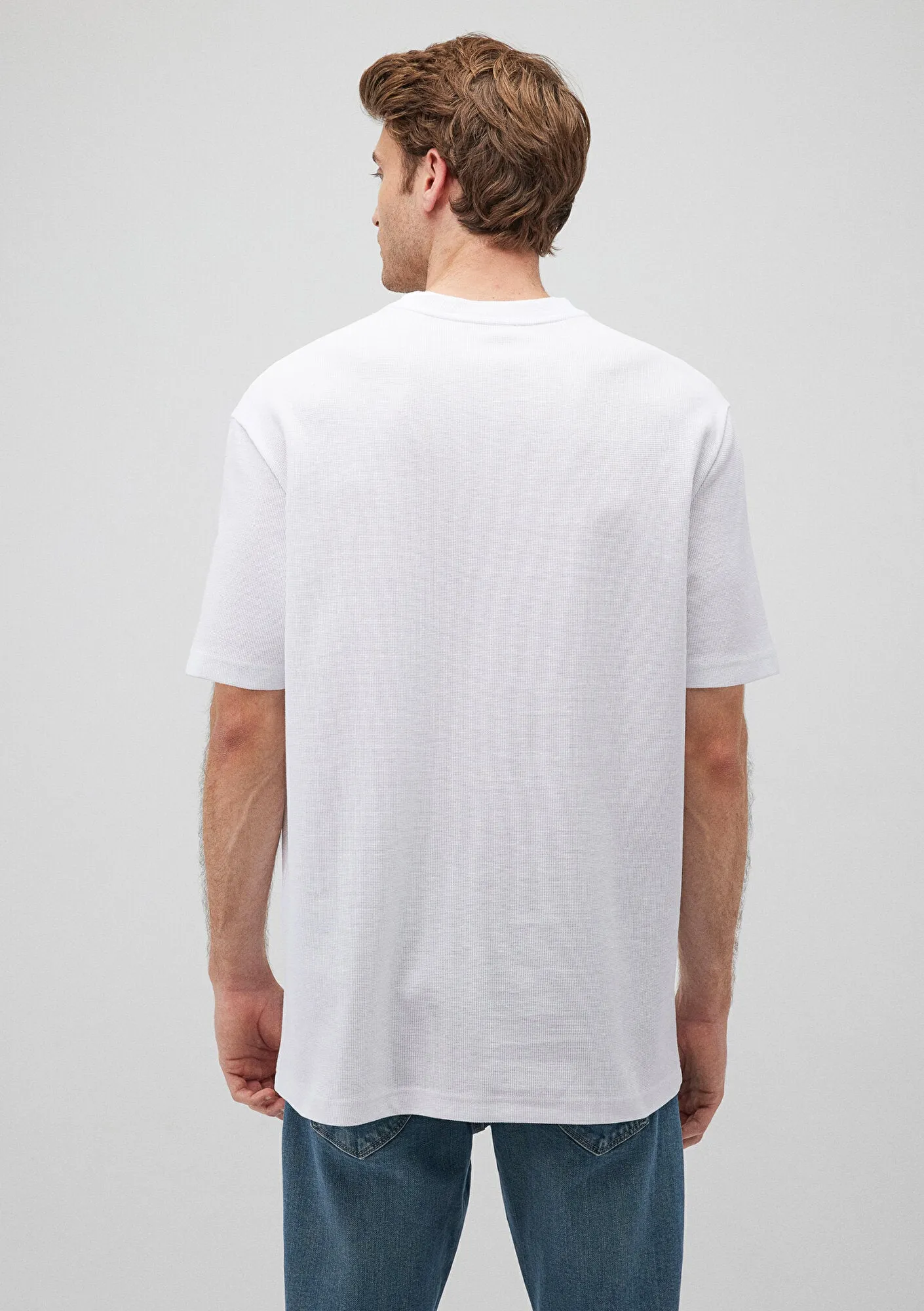 Mavi Black Textured Basic T-Shirt